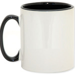 Ringer Mug Black 11oz ON SALE